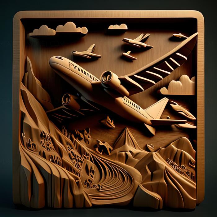 نموذج ثلاثي الأبعاد لآلة CNC ألعاب st تقلع لعبة Flight Simulator